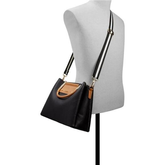 Womens Small Satchel Handbag Top Handle Purse with Compartments Day to Night - Picture 4 of 6